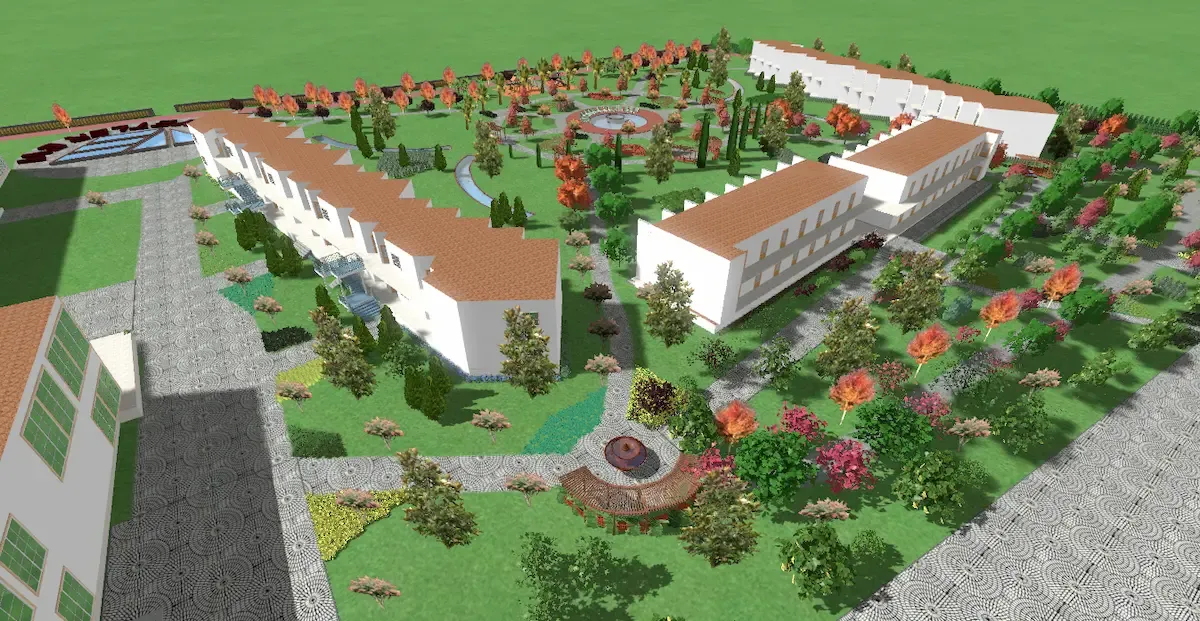 3D peyzaj projelendirme detayı